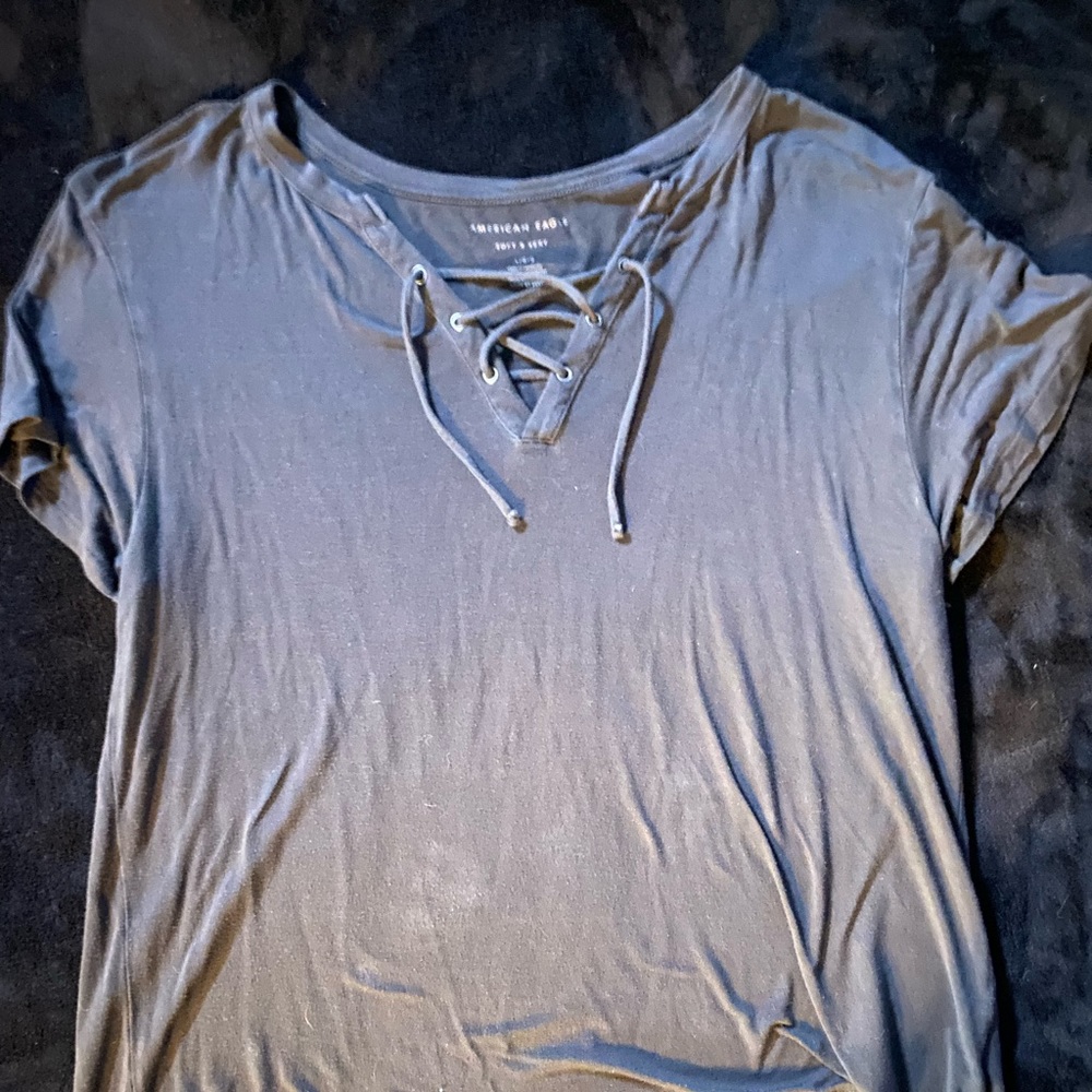 Light V Neck T